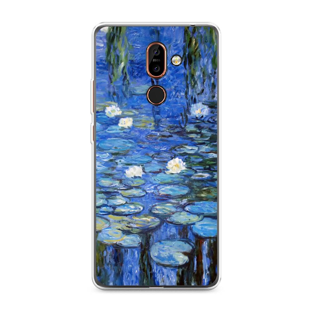 

Чехол на Nokia 7 Plus "Нарисованный пруд", Синий;зеленый, 121050-4