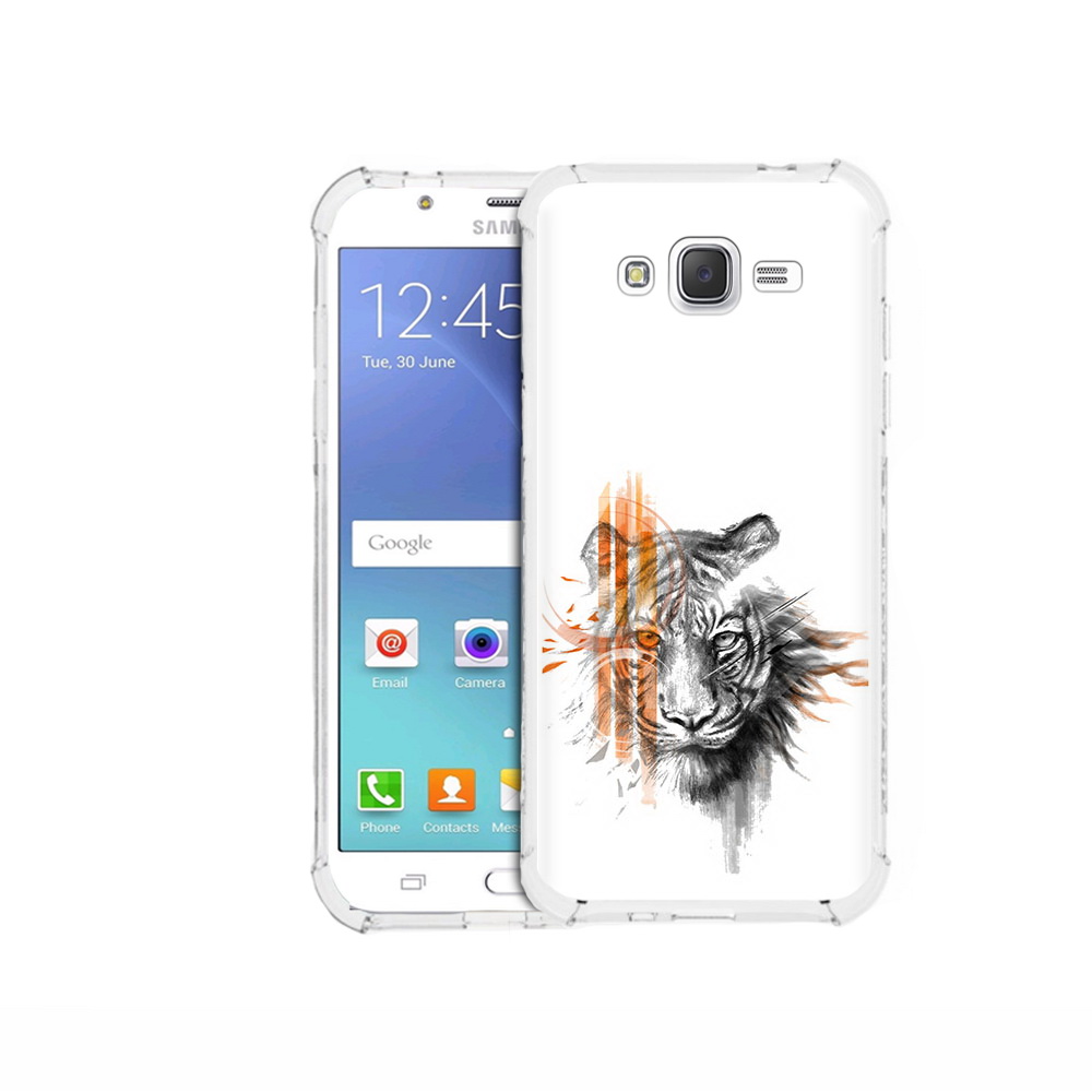 

Чехол MyPads Tocco для Samsung Galaxy J5 (2015) огненный тигр (PT15272.579.526), Прозрачный, Tocco