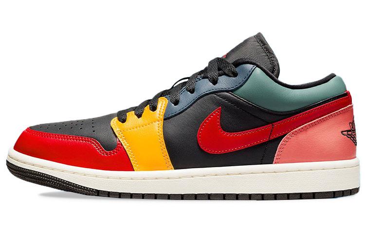 

Кеды унисекс Jordan Air Jordan 1 Low Black Multi разноцветные 44 EU, Разноцветный, Air Jordan 1 Low Black Multi