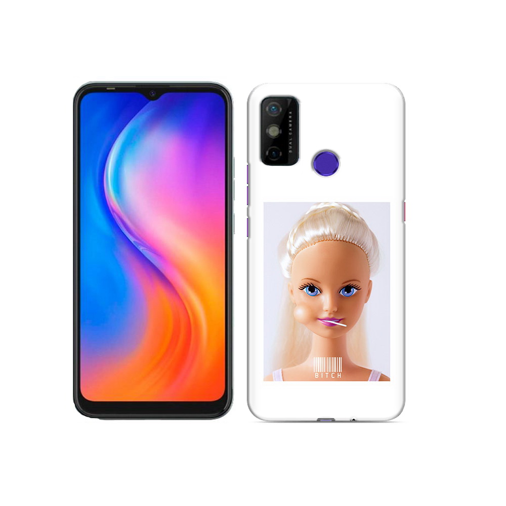 

Чехол MyPads Tocco для Tecno Spark 6 GO барби, Прозрачный, Tocco