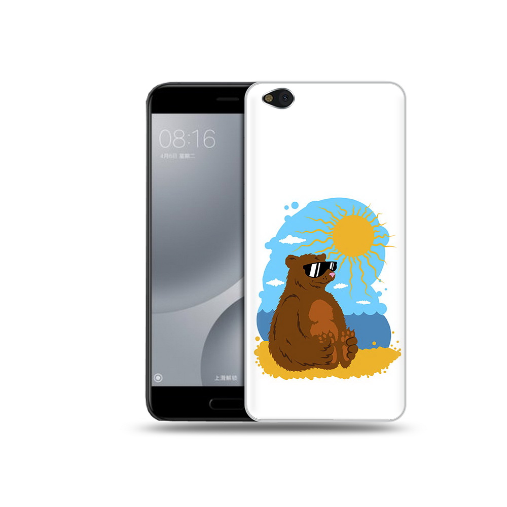 Чехол MyPads Tocco для Xiaomi Mi 5C медведь на чиле (PT61938.328.468)