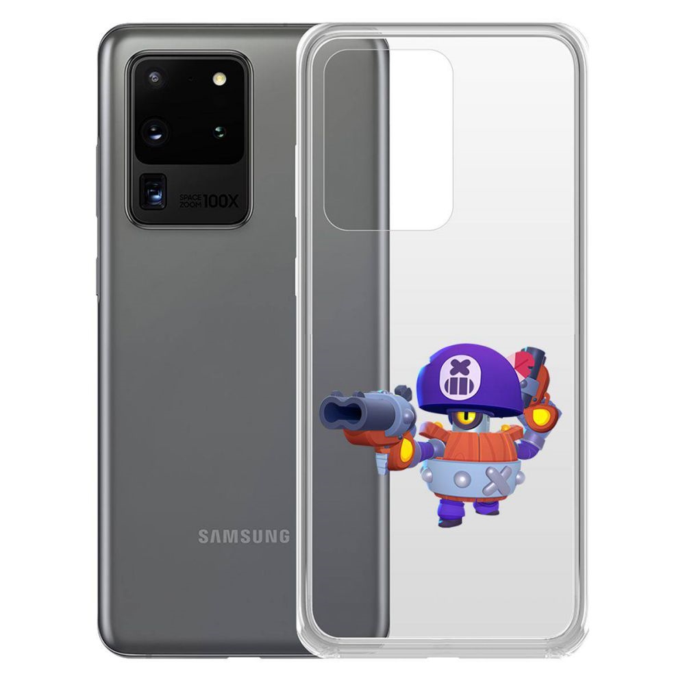 

Чехол-накладка Brawl Stars-Дэррил для Samsung Galaxy S20 Ultra (G988)
