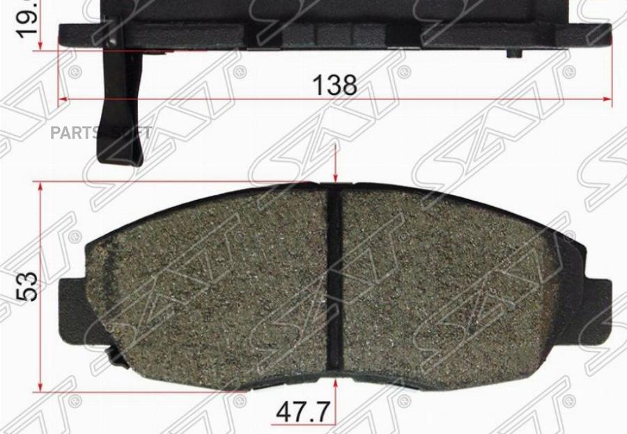 

Колодки Тормозные Перед Honda Cr-V Rd1/2/4/ Accord 92-98 Prelude 92-00 Sat арт. ST-45022-S