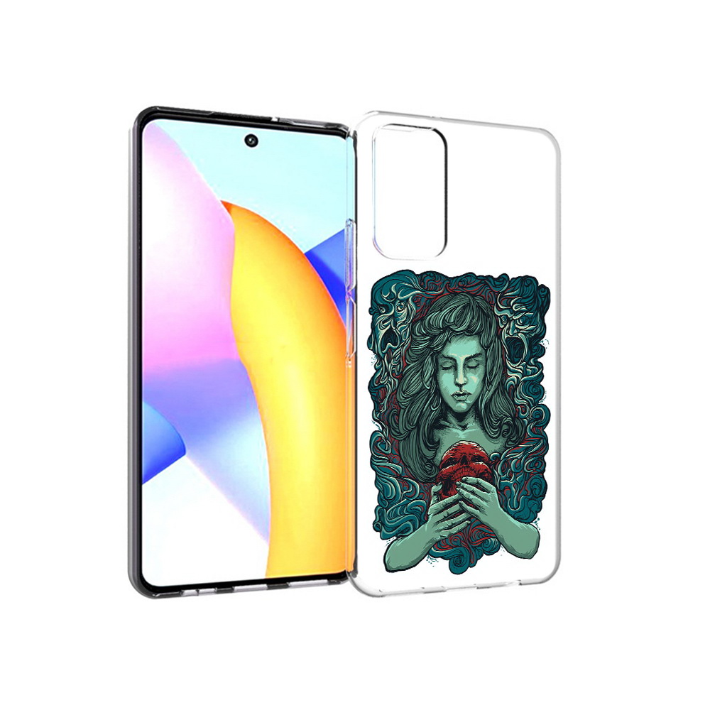 

Чехол MyPads Tocco для Huawei Honor 10 X Lite спящая девушка, Прозрачный, Tocco