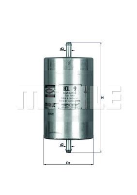 

Фильтр топливный KNECHT KL 9