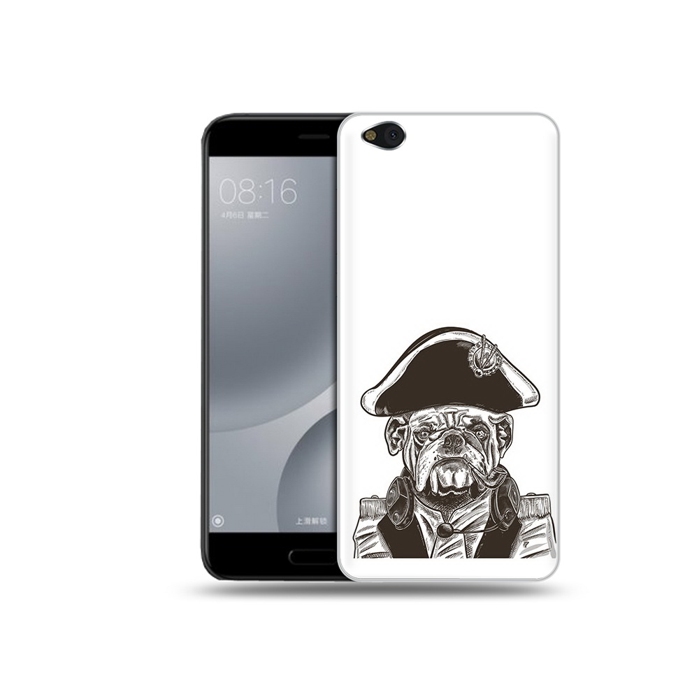 

Чехол MyPads Tocco для Xiaomi Mi 5C мопс генерал (PT61938.328.483), Прозрачный, Tocco
