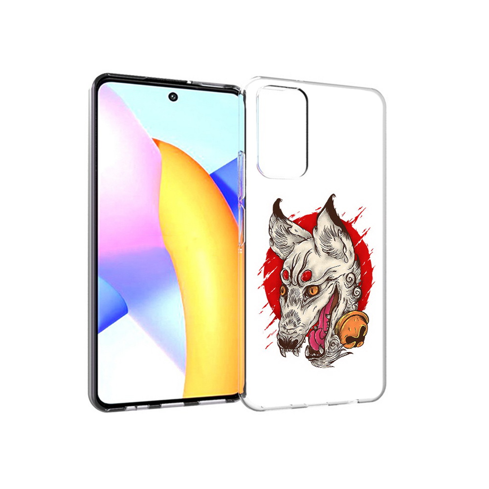

Чехол MyPads Tocco для Huawei Honor 10 X Lite страшная собака, Прозрачный, Tocco