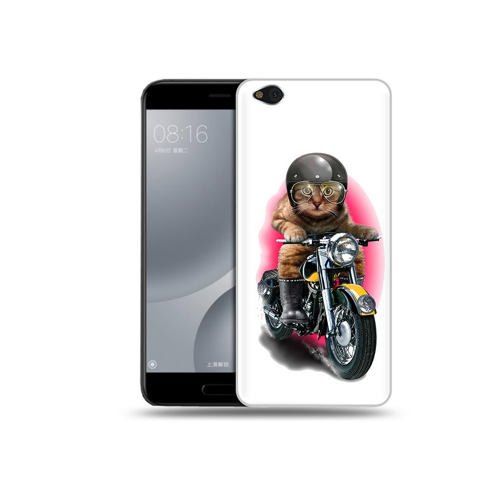 

Чехол MyPads Tocco для Xiaomi Mi 5C мото-кот (PT61938.328.485), Прозрачный, Tocco