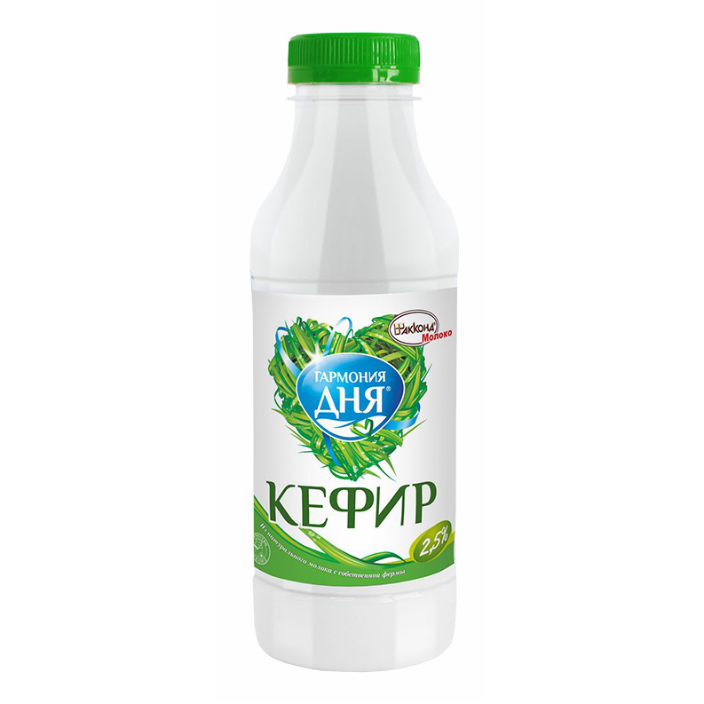 

Кефир Гармония дня 2,5% 450 мл