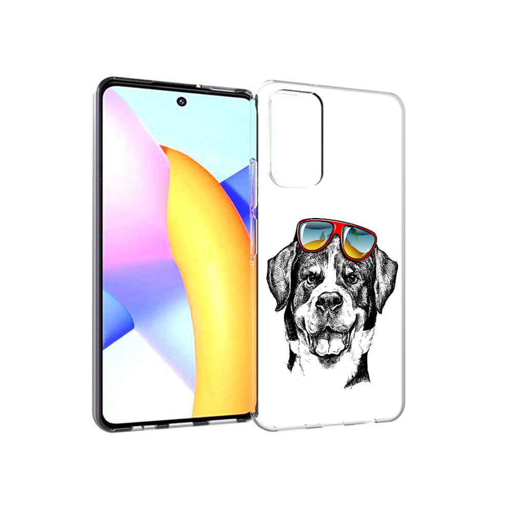 

Чехол MyPads Tocco для Huawei Honor 10 X Lite счастливая собака, Прозрачный, Tocco