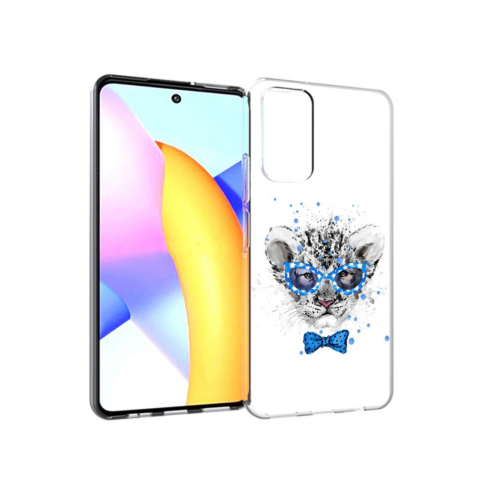 

Чехол MyPads Tocco для Huawei Honor 10 X Lite тигренок с бабочкой, Прозрачный, Tocco