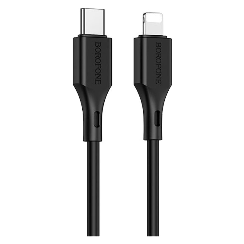 Дата-кабель Type-C универсальный lightning Borofone BX49 (PD) (черный)