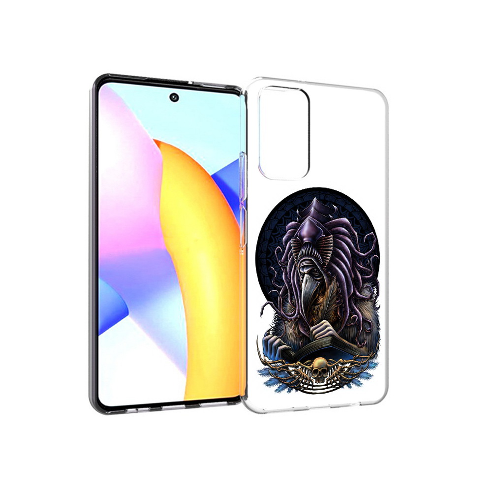 

Чехол MyPads Tocco для Huawei Honor 10 X Lite умный ворон, Прозрачный, Tocco