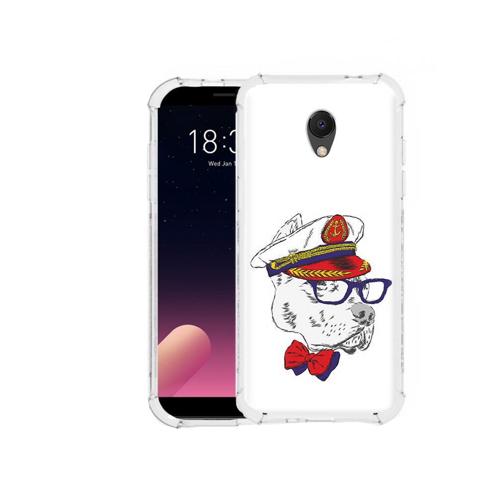 

Чехол MyPads Tocco для Meizu M6S бульдог, Прозрачный, Tocco