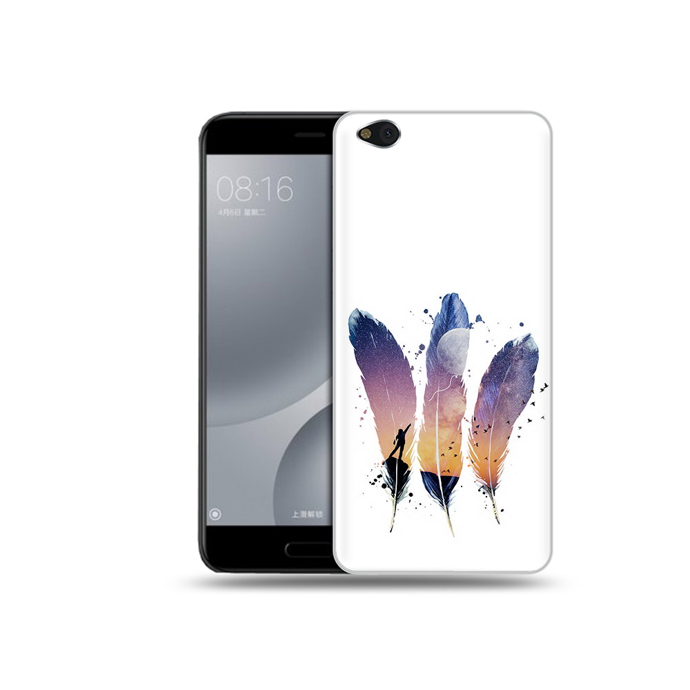 Чехол MyPads Tocco для Xiaomi Mi 5C небесные перья (PT61938.328.519)
