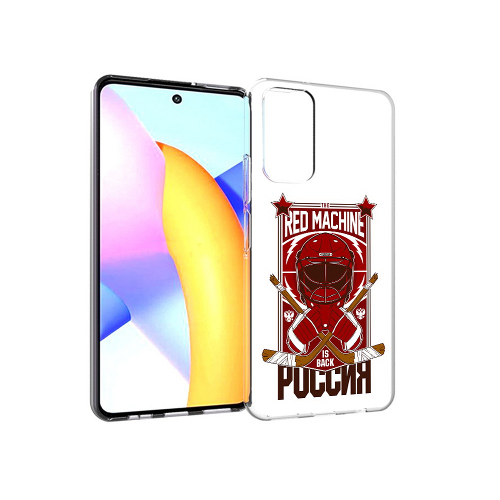 

Чехол MyPads Tocco для Huawei Honor 10 X Lite хоккей россия, Прозрачный, Tocco