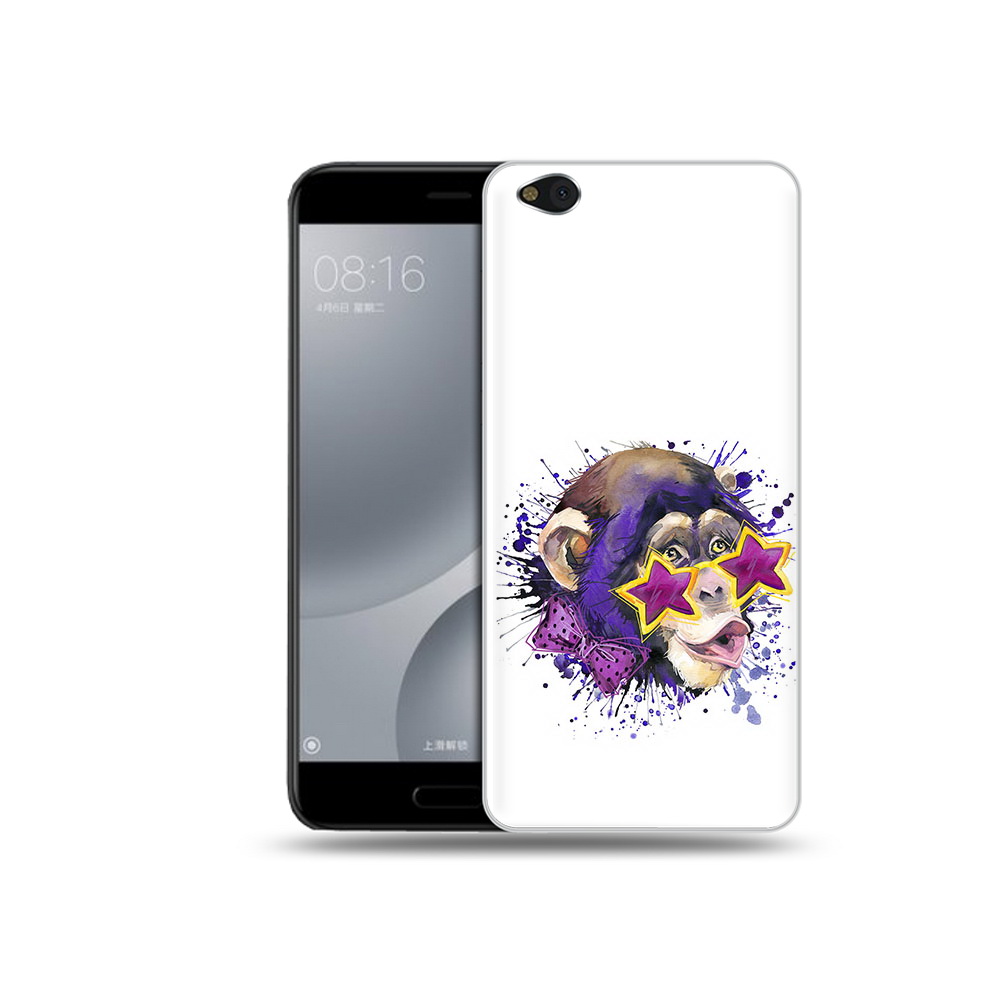 

Чехол MyPads Tocco для Xiaomi Mi 5C обезьяна в очках (PT61938.328.524), Прозрачный, Tocco