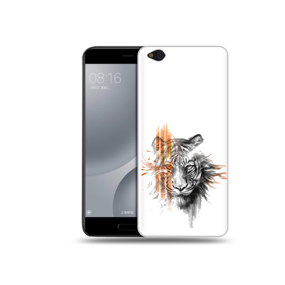 

Чехол MyPads Tocco для Xiaomi Mi 5C огненный тигр (PT61938.328.526), Прозрачный, Tocco