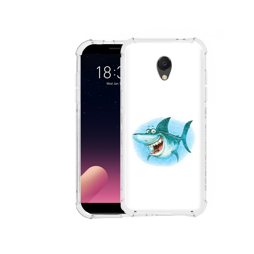 

Чехол MyPads Tocco для Meizu M6S веселая акула, Прозрачный, Tocco