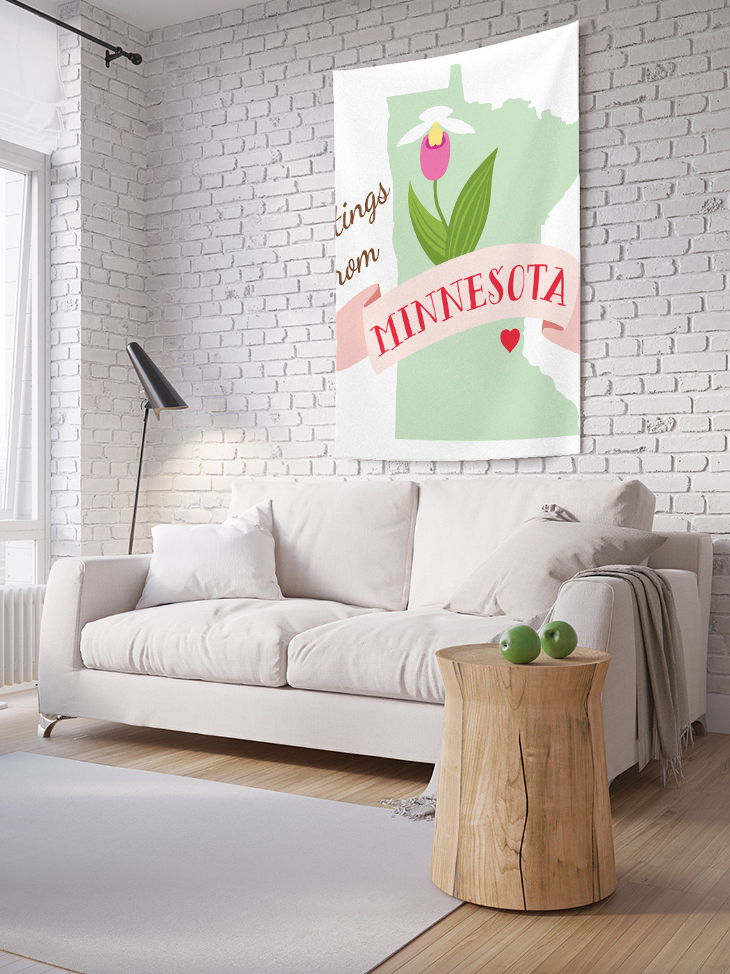 

Вертикальное фотопанно на стену JoyArty Привет из Миннесоты 150x200 см, Привет из Миннесоты