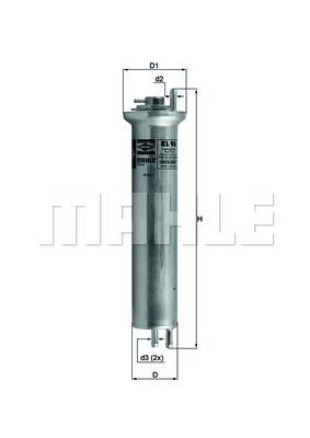 

Фильтр топливный KNECHT KL 96