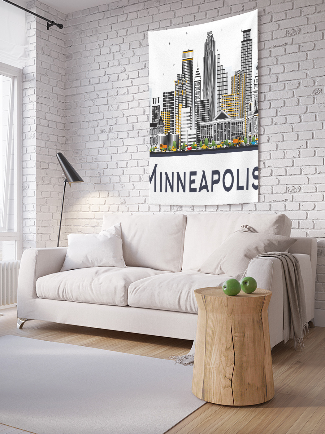 

Вертикальное фотопанно на стену JoyArty Высотки Миннеаполиса 150x200 см, Высотки Миннеаполиса