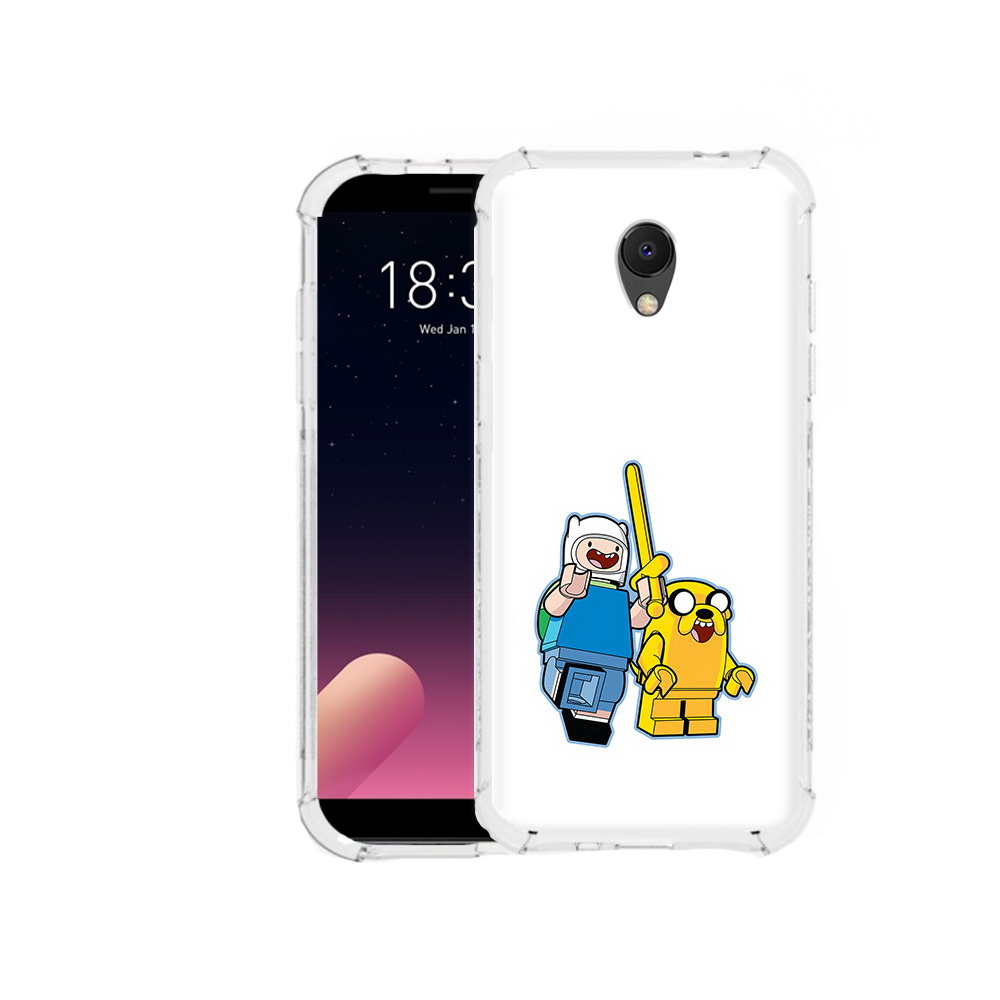 

Чехол MyPads Tocco для Meizu M6S время приключений лего, Прозрачный, Tocco