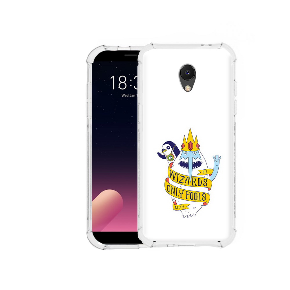 

Чехол MyPads Tocco для Meizu M6S время приключений снежный король, Прозрачный, Tocco