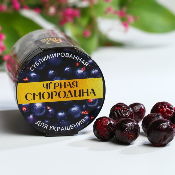

Сублимированные ягоды «Чёрная смородина», 15 г.