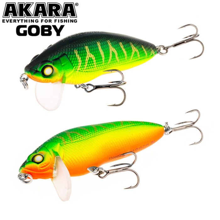 

Воблер Akara Goby 65F, цвет A20, длина 5 см, 8 гр., Разноцветный