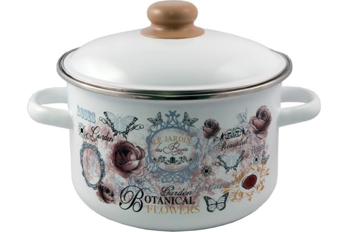 

Кастрюля APPETITE 1RD201М Roses 4 л, Белый, 1RD201М-Roses-4