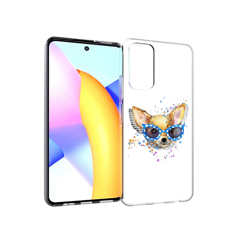 Чехол MyPads Tocco для Huawei Honor 10 X Lite чихуа-хуа в очках