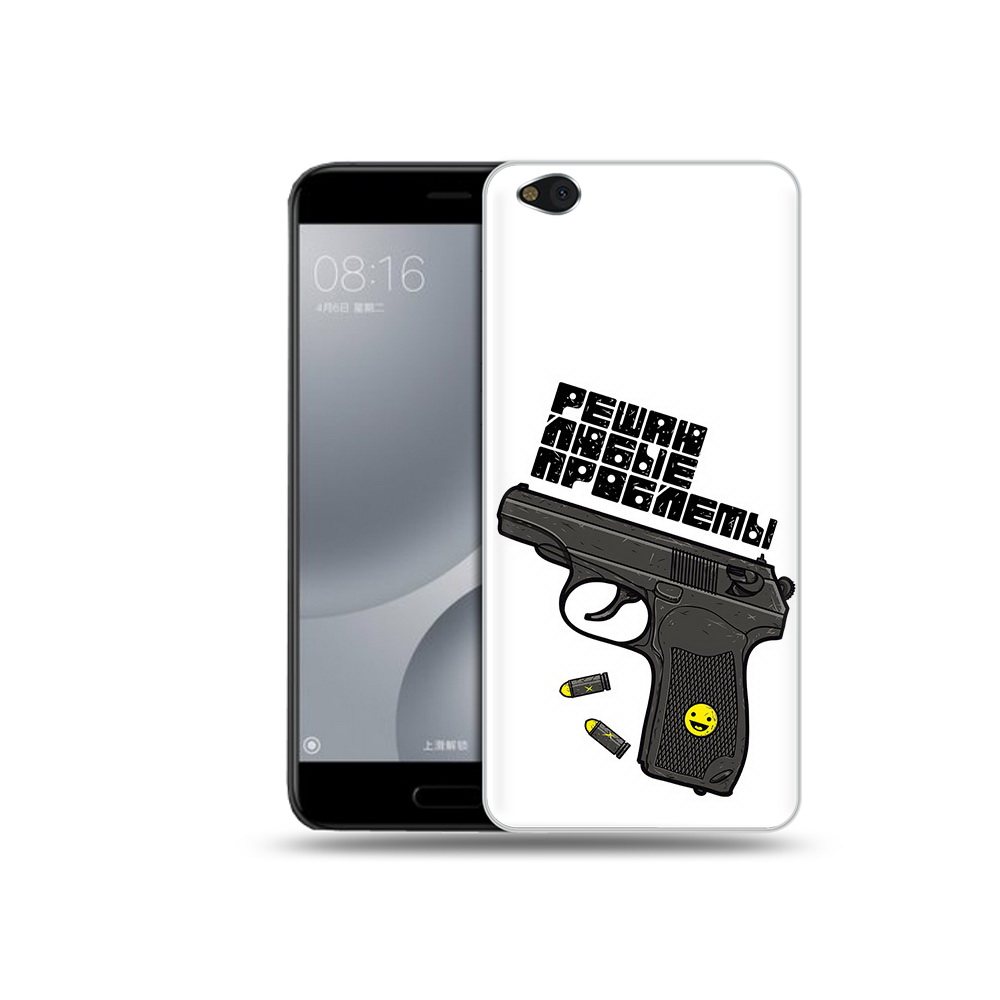 

Чехол MyPads Tocco для Xiaomi Mi 5C пистолет против проблем (PT61938.328.542), Прозрачный, Tocco