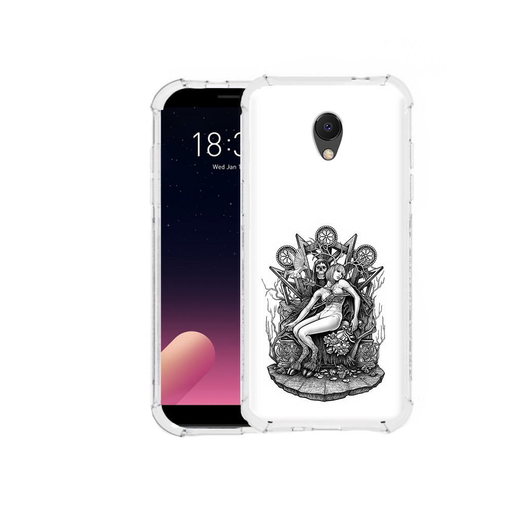

Чехол MyPads Tocco для Meizu M6S девушка на троне, Прозрачный, Tocco