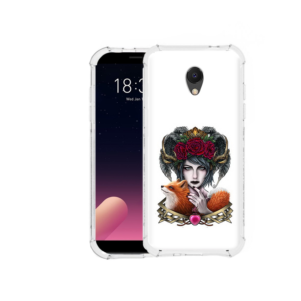 

Чехол MyPads Tocco для Meizu M6S девушка с лисой, Прозрачный, Tocco