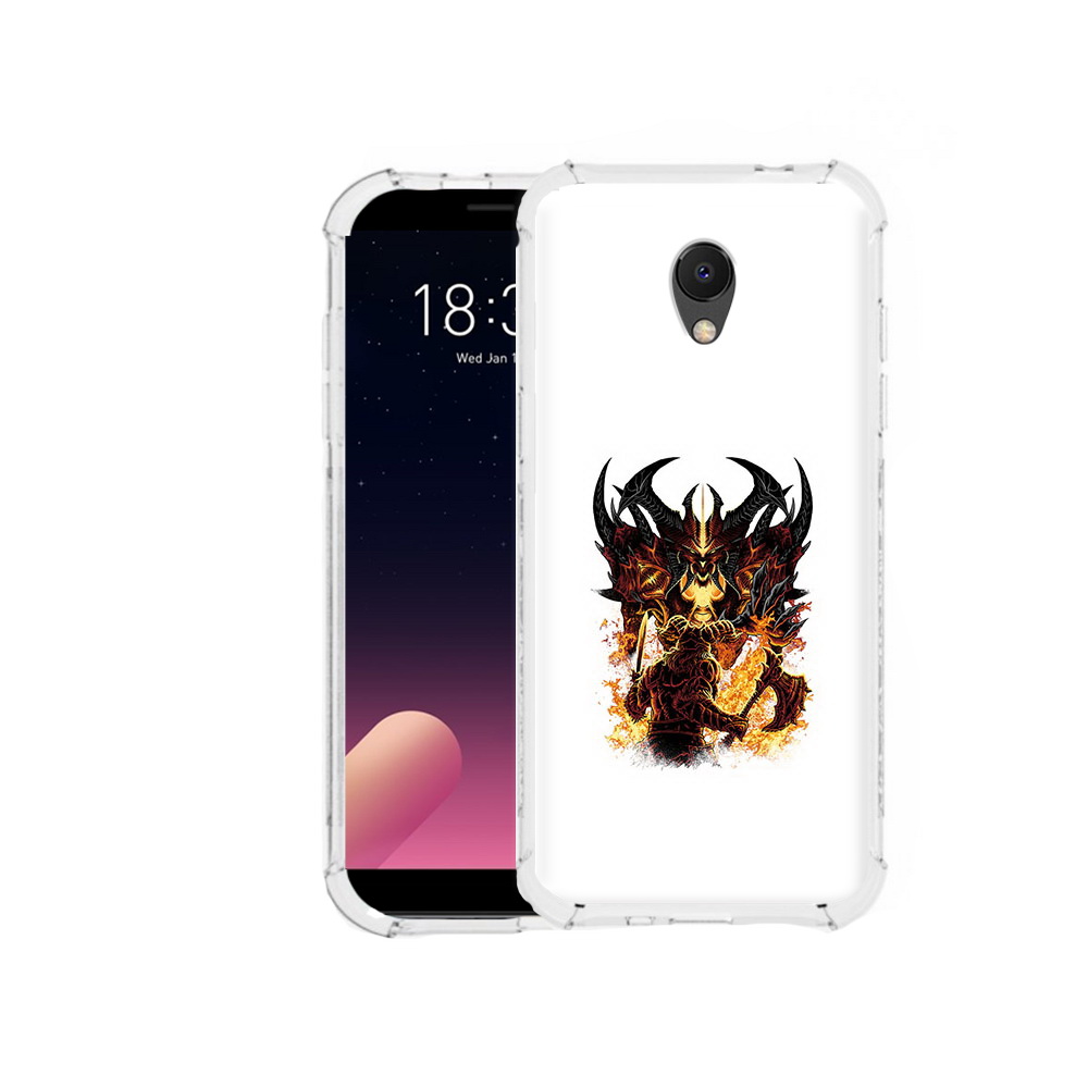 

Чехол MyPads Tocco для Meizu M6S демон shadow fiend, Прозрачный, Tocco