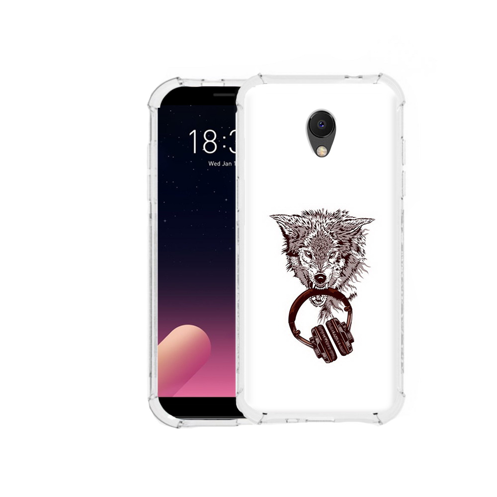 

Чехол MyPads Tocco для Meizu M6S дикий волк, Прозрачный, Tocco