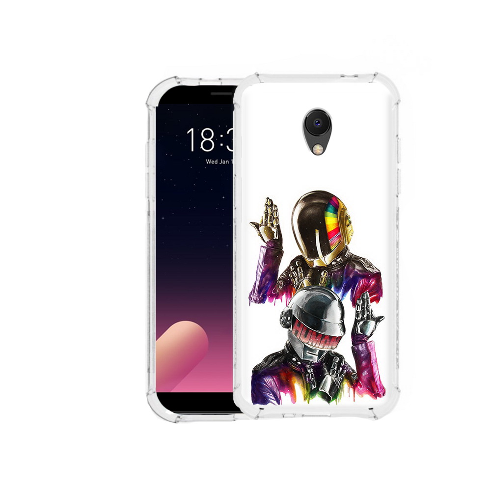 

Чехол MyPads Tocco для Meizu M6S диско космонавты, Прозрачный, Tocco