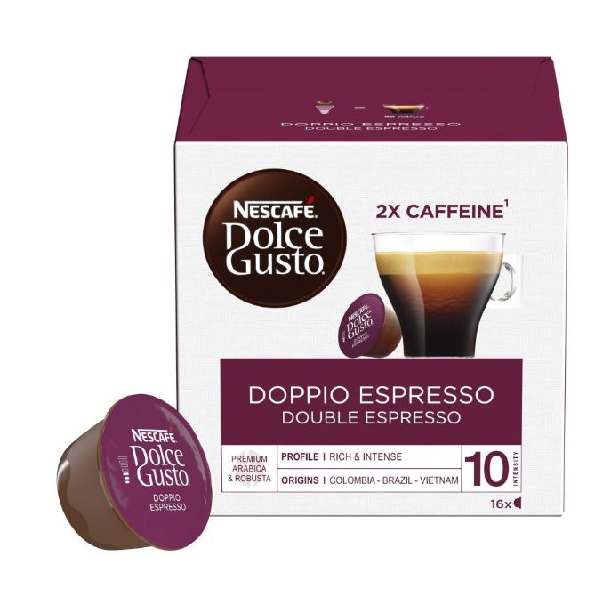 Капсулы для кофе Nescafe Dolce Gusto Doppio Espresso Double Espresso 16 капсул