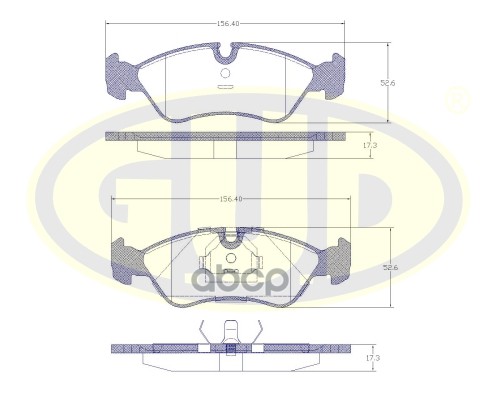 

Колодки Пер Dae Espero 1.5/1.8/2.0 95-99/Lanos 1.6 97- G.U.D GBP028620 К-Т