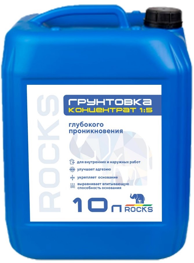 фото Грунт-концентрат глубокого проникновения rocks 10л