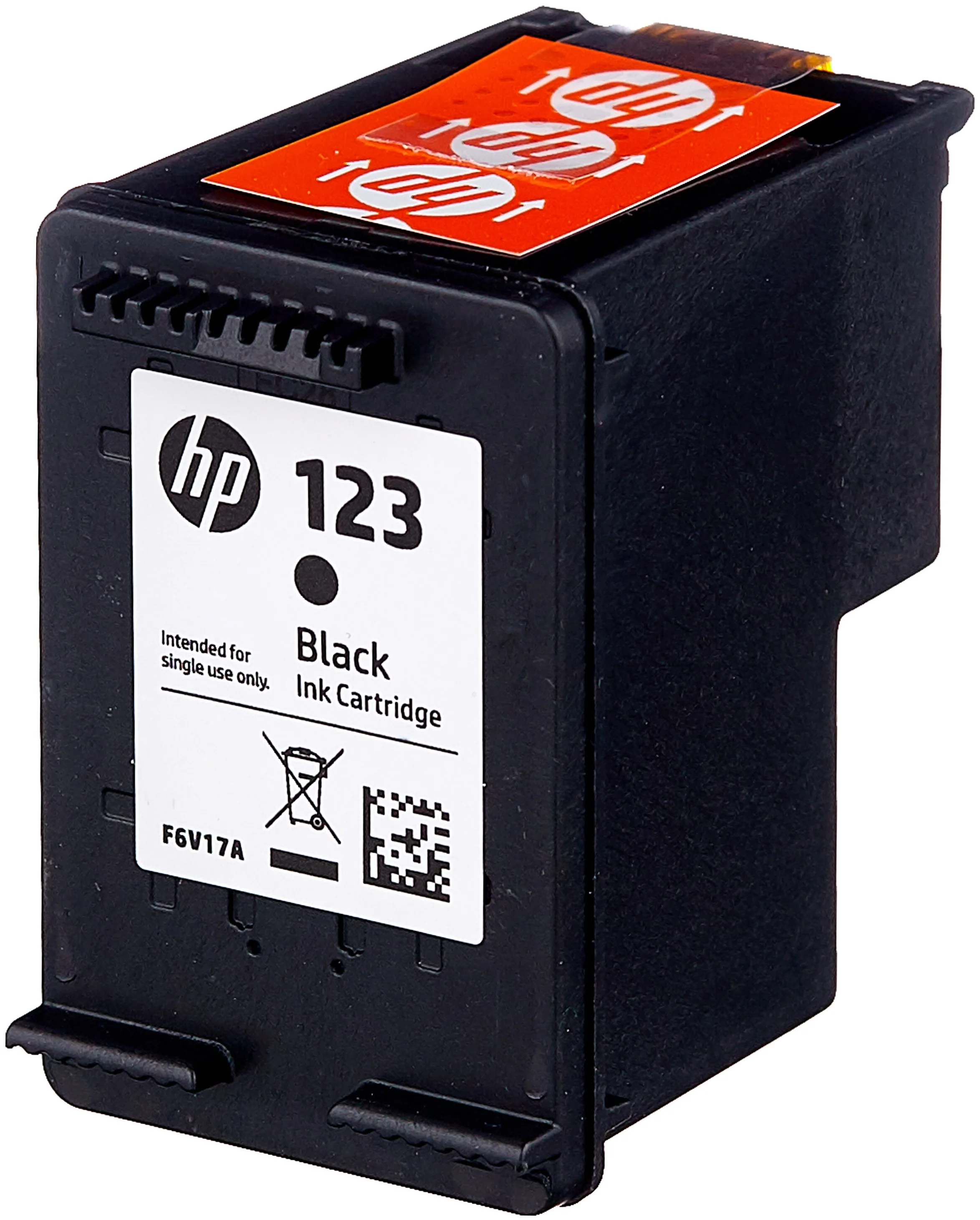 

Картридж для струйного принтера HP 123 черный F6V17AE черный, оригинальный, 123 черный F6V17AE
