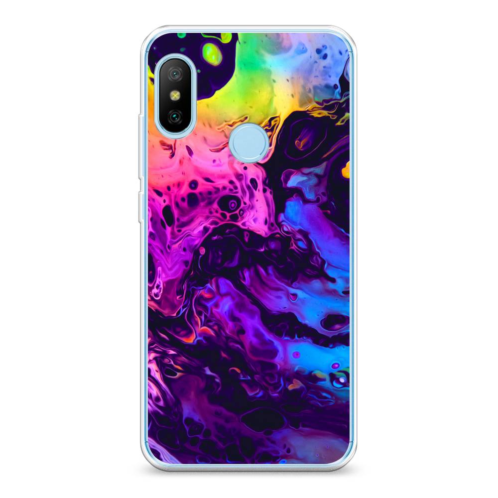 

Силиконовый чехол "ACID fluid" на Xiaomi Redmi 6 Plus, Разноцветный, 33950-3