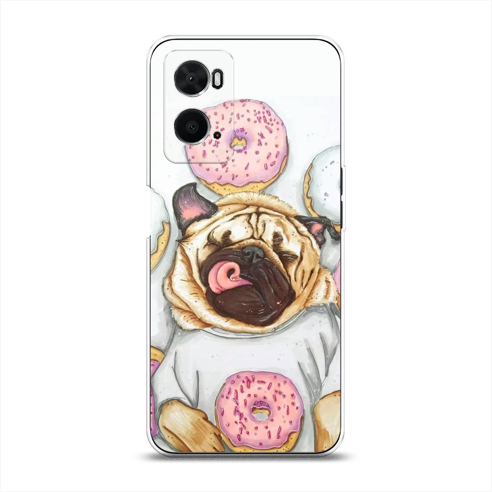 

Чехол для Oppo A36 "Счастливый мопс", Розовый;бежевый;коричневый, 259950-1