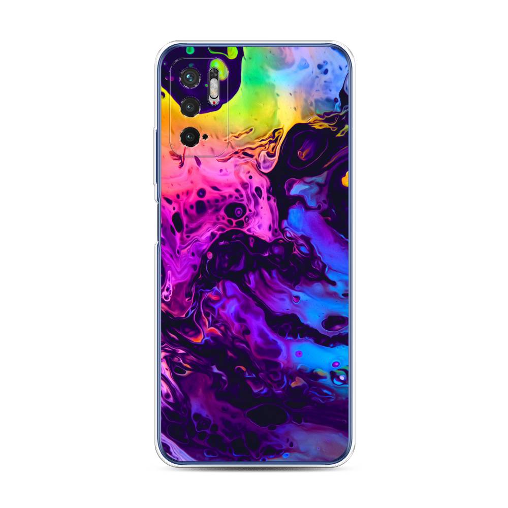 фото Силиконовый чехол "acid fluid" на xiaomi redmi note 10t awog