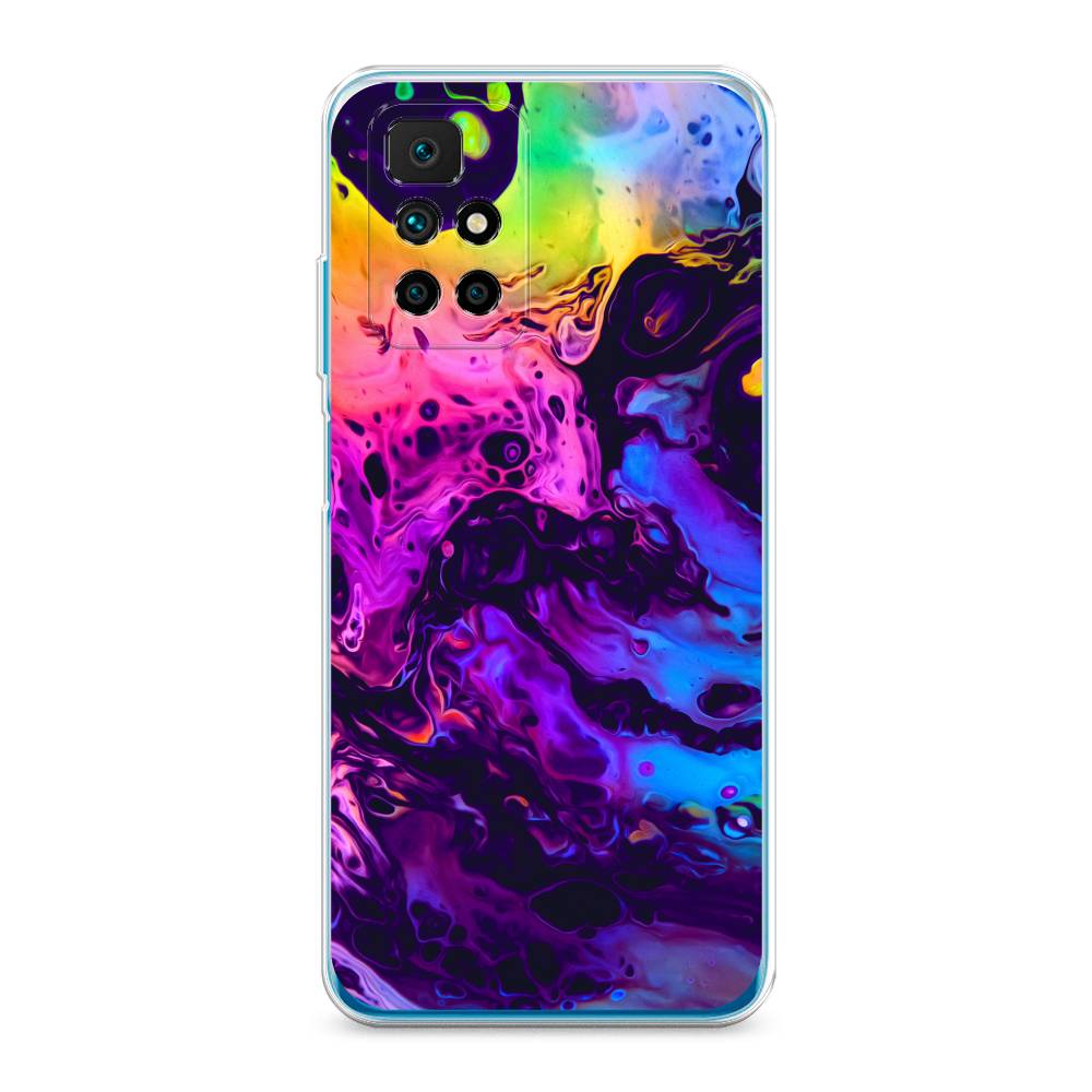 фото Силиконовый чехол "acid fluid" на xiaomi redmi note 11 4g china awog