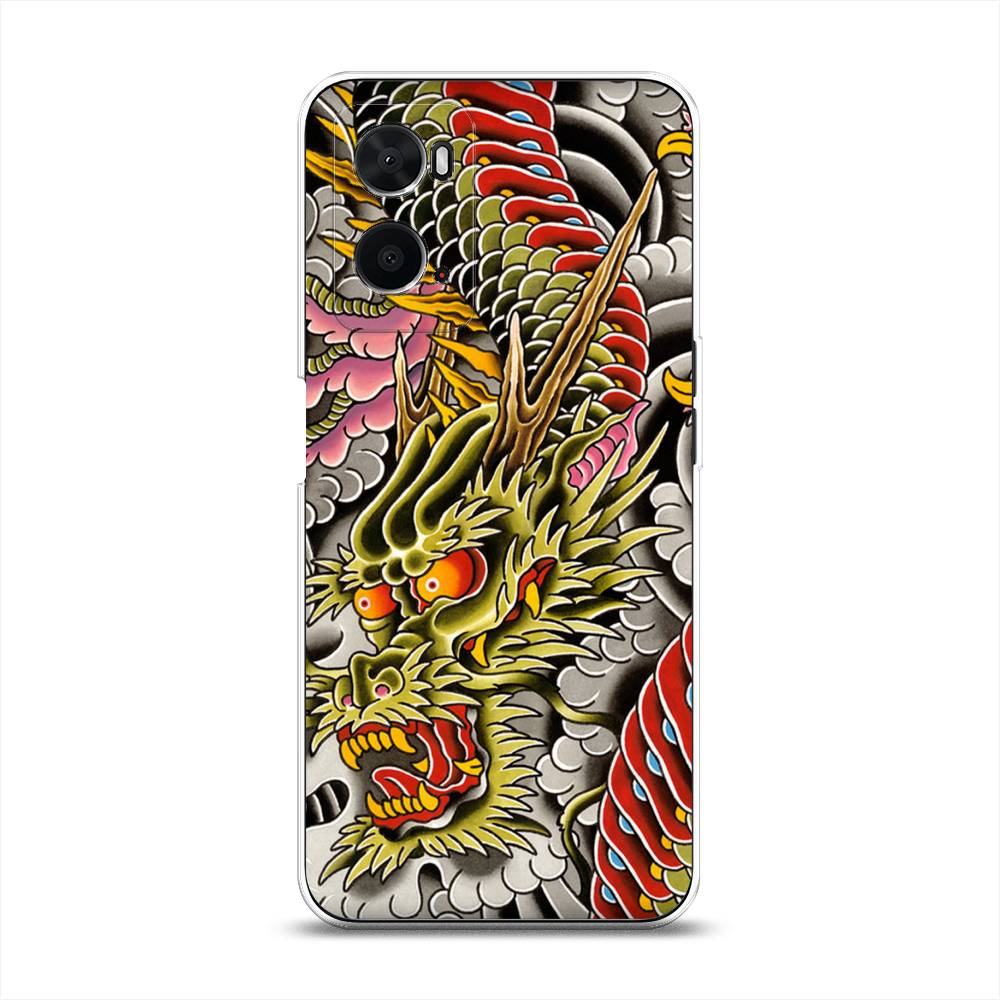 

Чехол для Oppo A36 "Японский дракон", Желтый;розовый;красный, 259950-4