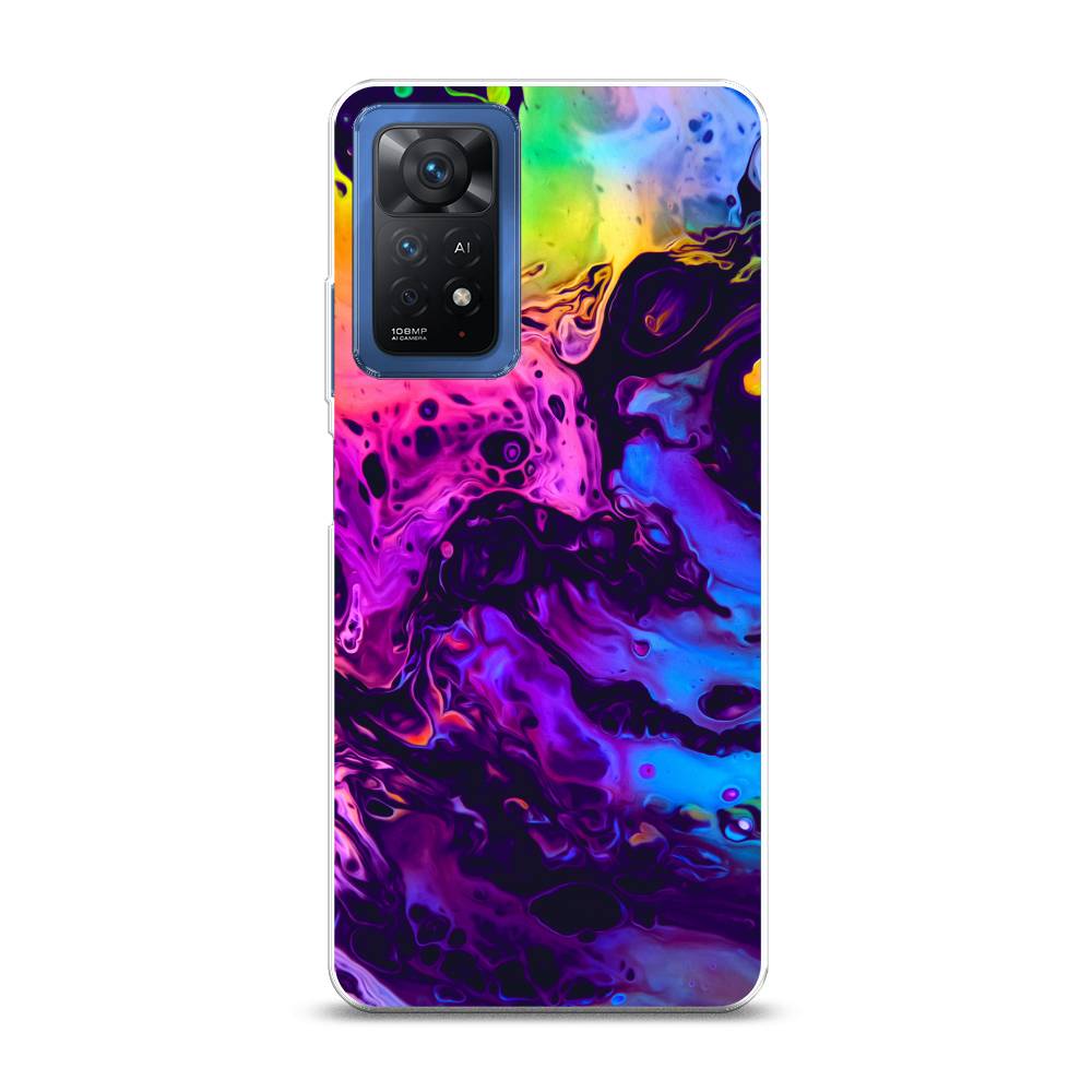 

Силиконовый чехол "ACID fluid" на Xiaomi Redmi Note 11 Pro, Разноцветный, 315650-3