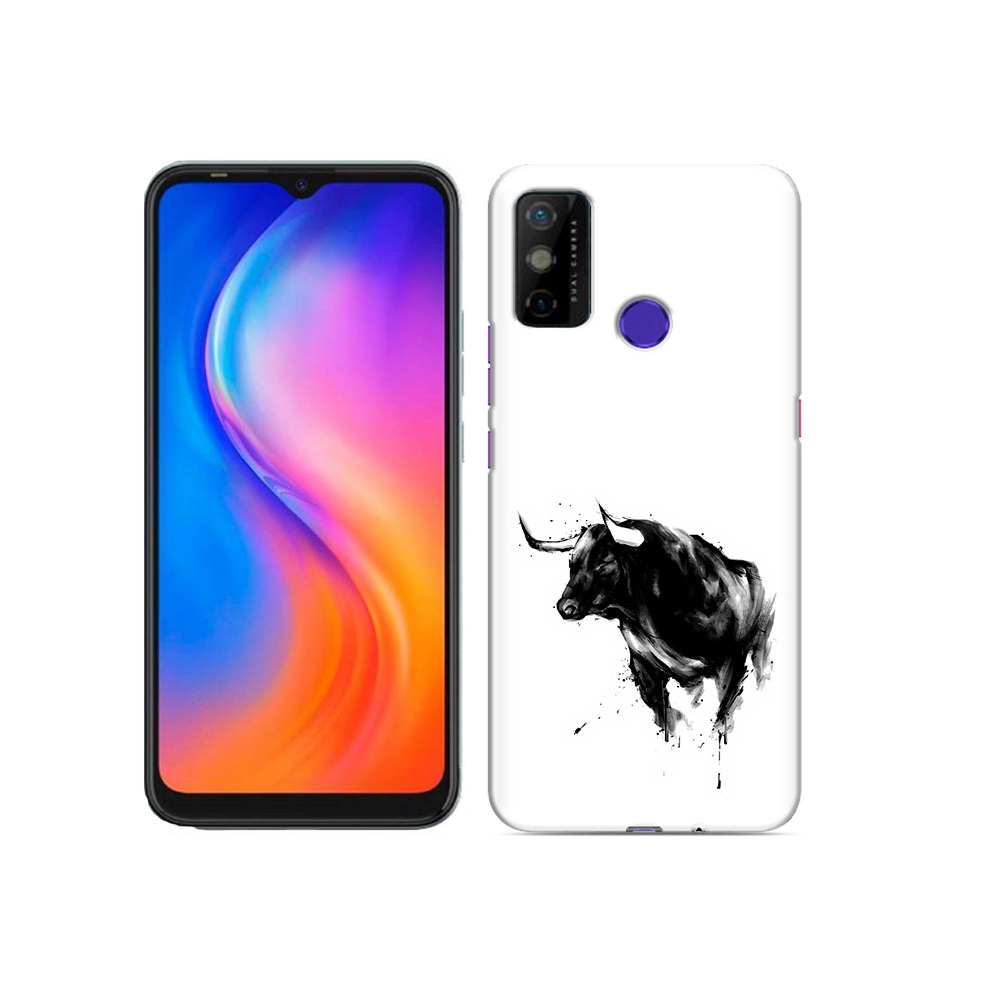 Чехол MyPads Tocco для Tecno Spark 6 GO бык