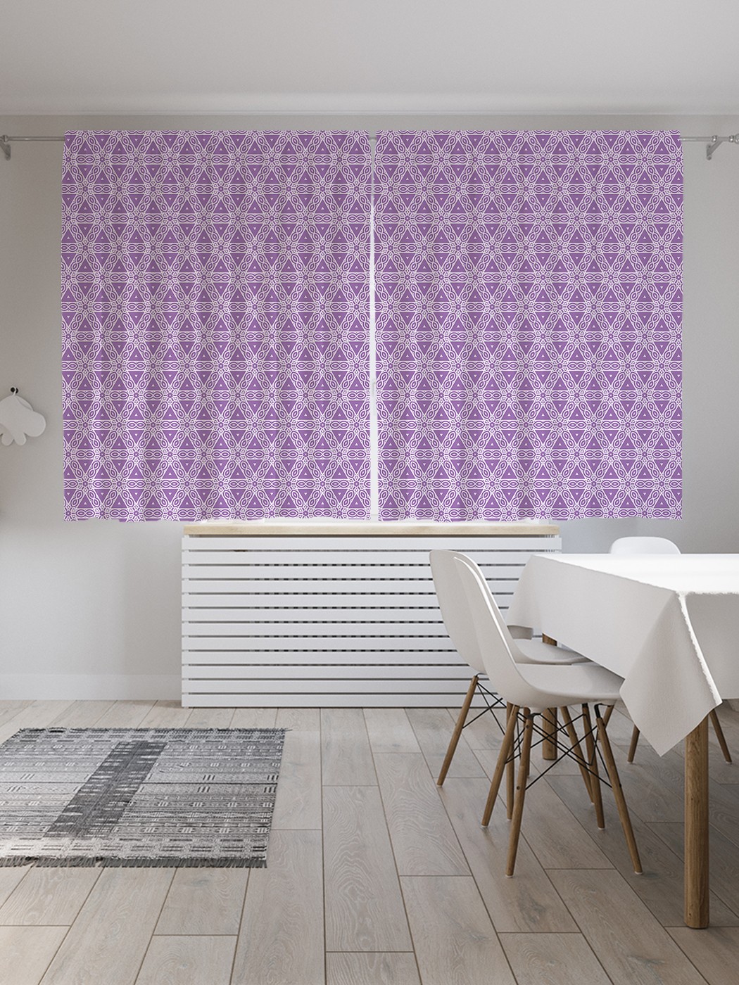 

Шторы JoyArty "Бесконечность треугольников", Oxford DeLux, 2 полотна 145x180 см, Бесконечность треугольников